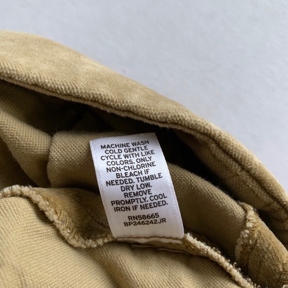FRENCHI Pleated Skirt Velvet Feel/ Camel Color - Picture 5 of 6